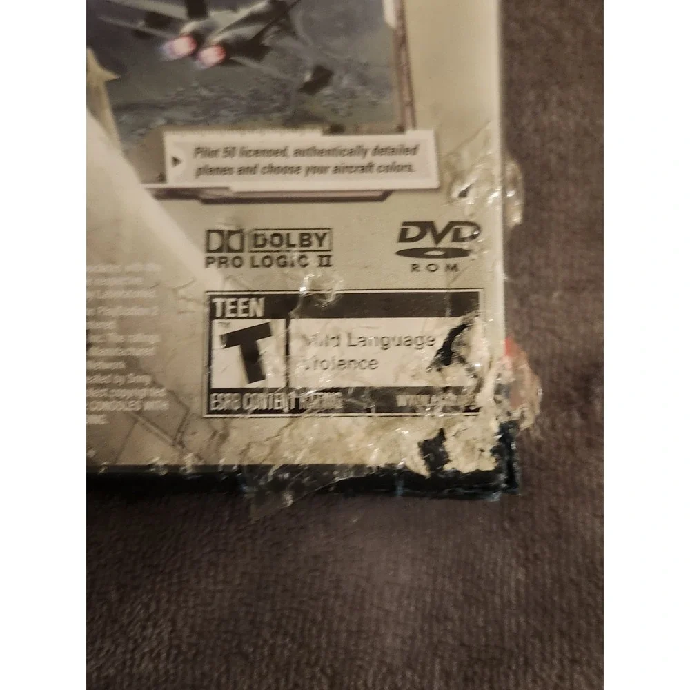 Ace Combat 5: The Unsung War (Sony PlayStation 2, 2004) (CIB) DAMAGED CASE